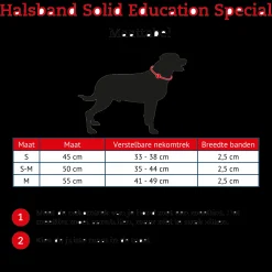 Hunter Halsband Solid Education Special Zwart - Hondenhalsband