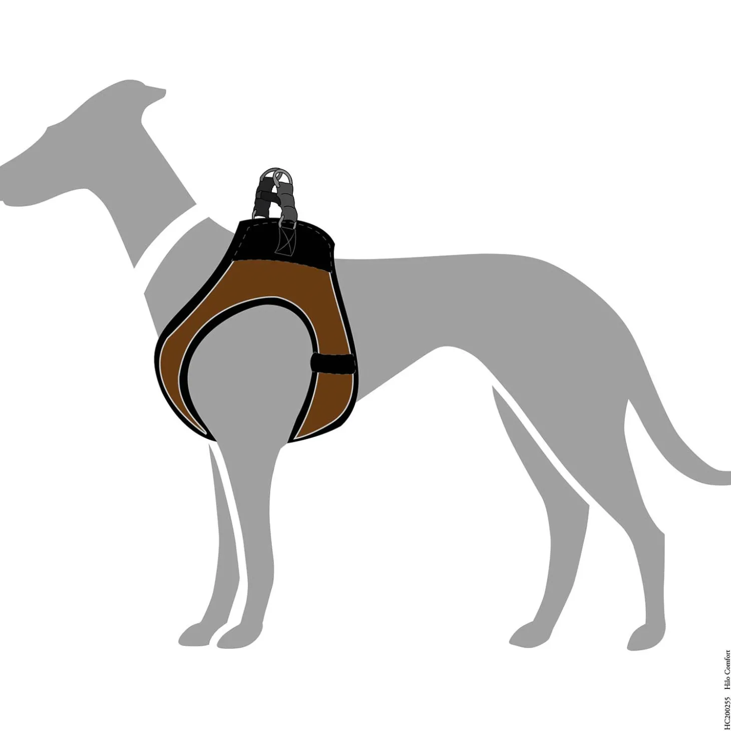 Hunter Harnas Hilo Comfort Bruin - Hondenharnas