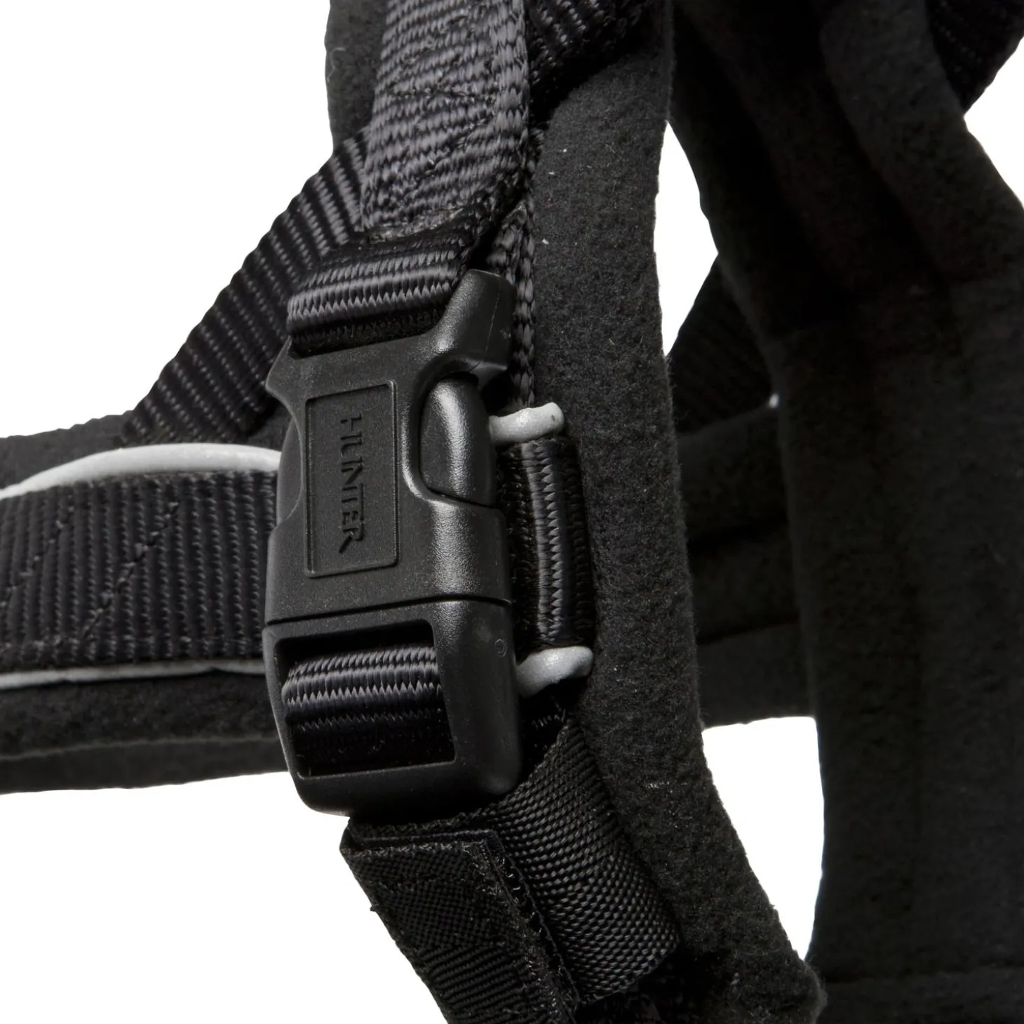 Hunter Harnas Norweger Racing Nylon Zwart&Zwart - Hondenharnas