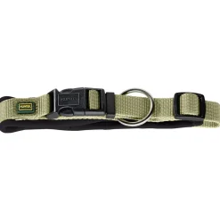 Hunter Klikhalsband Neopreen Vario Plus Olijfgroen&Zwart - Hondenhalsband
