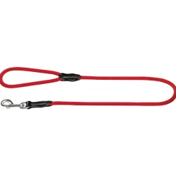 Hunter Looplijn Freestyle Nylon Rond Rood - Hondenriem