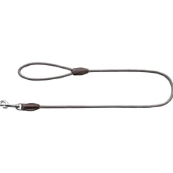 Hunter Looplijn Freestyle Nylon Rond Grijs - Hondenriem