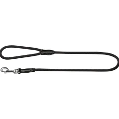 Hunter Looplijn Freestyle Nylon Rond Zwart - Hondenriem