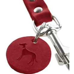 Hunter Looplijn Leder Rood - Hondenriem