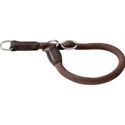Hunter Sliphalsband Freestyle Rond Bruin - Hondenhalsband