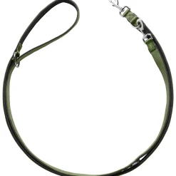 Hunter Trainingslijn Neopreen Nylon Olijfgroen&Zwart - Hondenriem