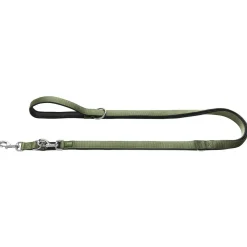 Hunter Trainingslijn Neopreen Nylon Olijfgroen&Zwart - Hondenriem