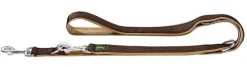 Hunter Trainingslijn Neopren Nylon Bruin&Caramel - Hondenriem