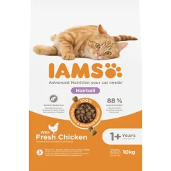 Iams Cat Adult Hairball Kip - Kattenvoer