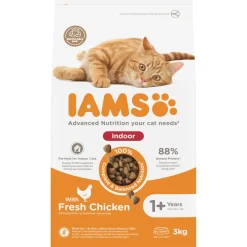 Iams Cat Adult Indoor - Kattenvoer - Kip 3 kg