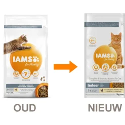 Iams Cat Adult Indoor - Kattenvoer - Kip 3 kg