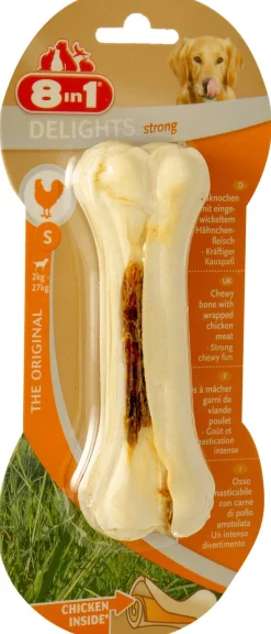 8in1 Delights Bones Strong Kip - Hondensnacks