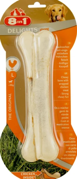 8in1 Delights Bones Strong Kip - Hondensnacks