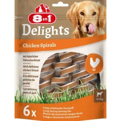 8in1 Delights Chicken Spirals - Hondensnacks - Kip 60 g 6 stuks