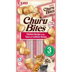 Inaba Churu Bites - Kattensnack - Kip Zalm 42 g