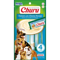Inaba Churu Dog Chicken With Cheese Recipe - Hondensnacks - 4x14 g