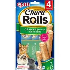 Inaba Churu Rolls - Kattensnack - Kip Tonijn 58 g