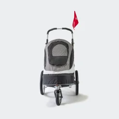 Innopet Sport Dog Trailer De Luxe - Hondenfietskar - 86x60x112 cm Grijs Zwart