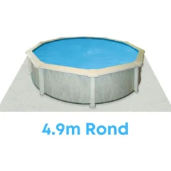 Interline Ondertapijt Zwembad - Zwembad-Toebehoren - Ø4.9 m Wit