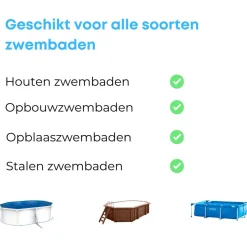 Interline Ondertapijt Zwembad - Zwembad-Toebehoren - Ø5.5 m Wit