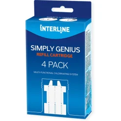 Interline Simply Genius Navulling 4-Pack - Zwembad-Onderhoud -