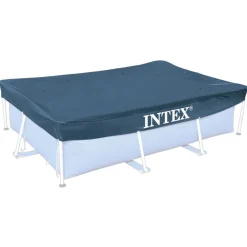 Intex Afdekzeil Framepool Rechthoek - Afdekzeilen - 300x200 cm Grijs