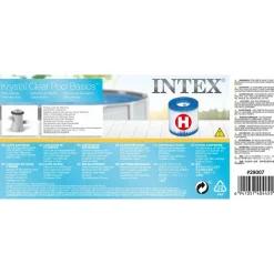 Intex Filtercartridge H Tbv 28602gs - Filterpomp - 10x9 cm Wit Blauw per stuk