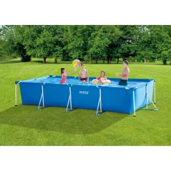 Intex Zwembad Framepool Rechthoek - Rechthoekige Frame Baden - 450x220x84 cm Blauw
