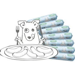 Jarco Worst - Diepvriesvoer - Kip Rund Ø6.5x26 cm 600 g