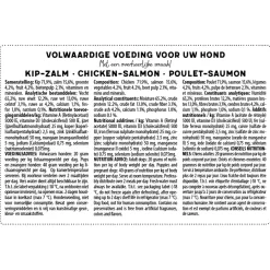 Jarco Worst - Diepvriesvoer - Kip Zalm Ø5x19 cm 250 g