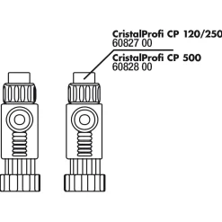 Jbl Cristalprofi 120250 Afsluitkraan - Filters - 2 stuks