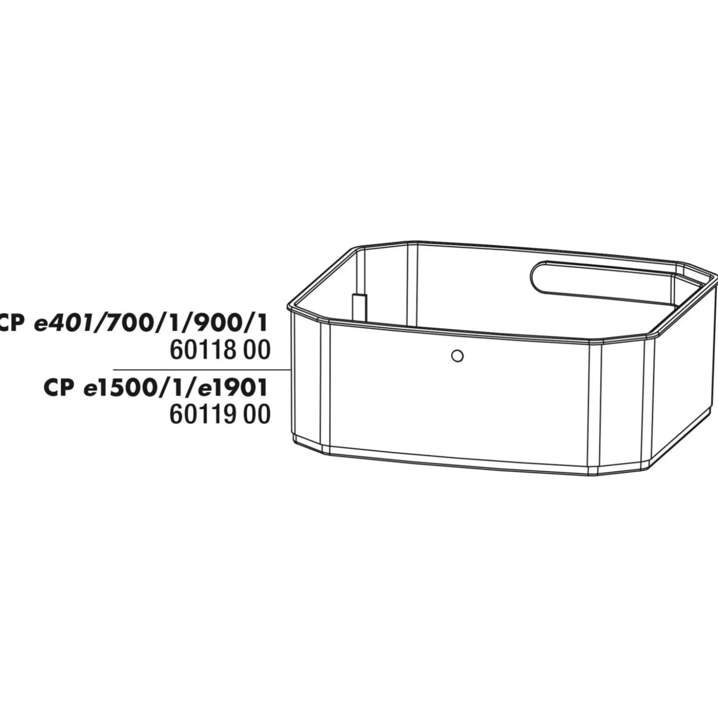 Jbl Cristalprofi E4/7/900/1.2 Filtermand Onder - Filters - 1 stuk