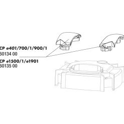 Jbl Cristalprofi E4/7/900/1.2 Handvat Pompenkop - Filters - 1 set