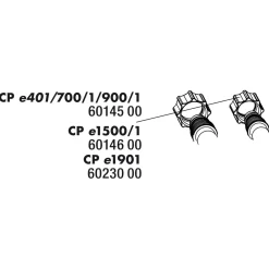 Jbl Cristalprofi E4/7/900/1.2 Slangmoer - Filters - 2 stuks
