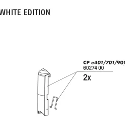 Jbl Cristalprofi E4/7/901.2  Sluitclip Behuizing - Filters - 2 stuks