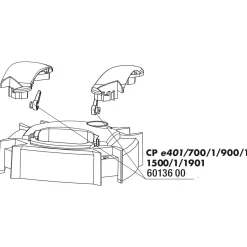 Jbl Cristalprofi E700/E900/E1500 Afsluitkraan - Filters - 1 set
