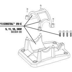 Jbl Procristal Uv-C Houder 5.11.18.36w - Uv-filters - 1 set