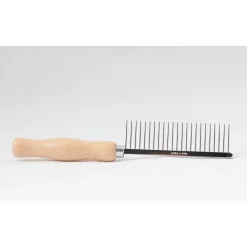 Jean Peau Kam Houten Handvat Groot Grof - Hondenvachtkam - per stuk