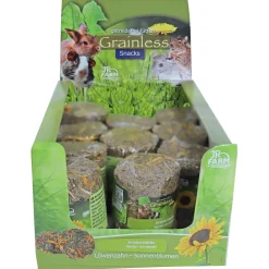 Jr Farm Grainless Paarden- En Zonnebloem Rol - Ruwvoer - 5x5x9 cm 70 g
