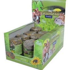 Jr Farm Grainless Paarden- En Zonnebloem Rol - Ruwvoer - 5x5x9 cm 70 g