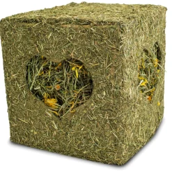 Jr Farm Hooiblok Met Bloemen - Ruwvoer - 20x20x20 cm 450 g