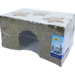 Jr Farm Hooihuis Met Ster - Knaagdiersnack - 21.5x38.5x25 cm 600 g