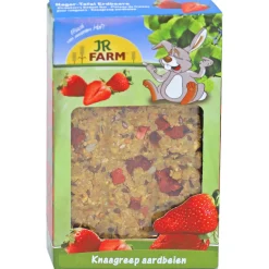 Jr Farm Knaagreep - Ruwvoer - Aardbei 125 g