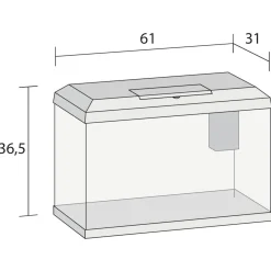 Juwel Aquarium Primo 60 2.0 - Aquaria - 61x31x37 cm Zwart