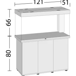 Juwel Aquarium Rio 350 Led 121x51x66 cm - Aquaria