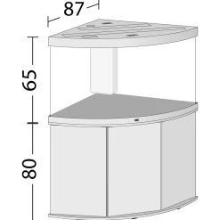 Juwel Aquarium Trigon 350 Led 123x87x65 cm - Aquaria