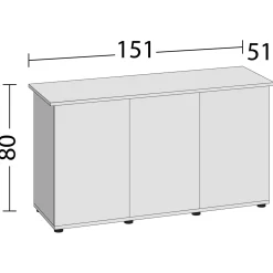 Juwel Kast Rio 450 Sbx 151x51x80 cm - Aquariummeubel