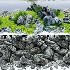 Juwel Poster 4 Xl - Aquarium - Achterwand - 150x60 cm Grijs Groen Xl