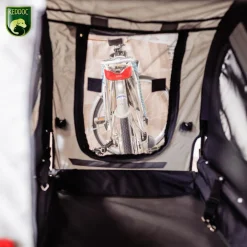 Keddoc Fietskar - Hondenfietskar - 78x75x91 cm Zwart Grijs