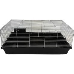 Keddoc Konijnenkooi Olaf - Dierenverblijf - 47x69x140 cm Zwart